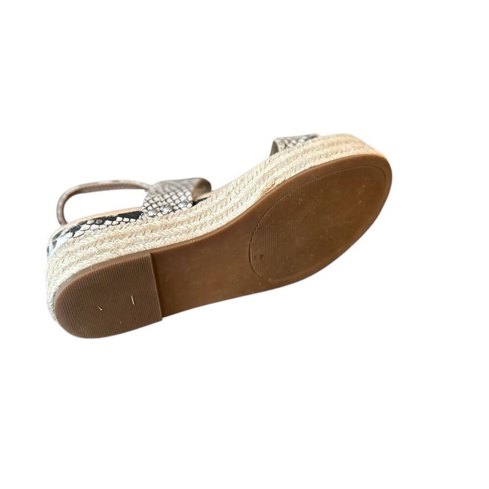 Steve Madden Women's Espadrille Wedge Sandals Size 8 Python Print - Picture 3 of 11